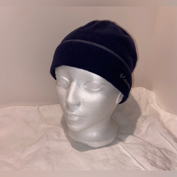 Unisex Columbia Omni-Heat Reflective Thermal Fleece Hat navy blue‎ S/M - Picture 9 of 15